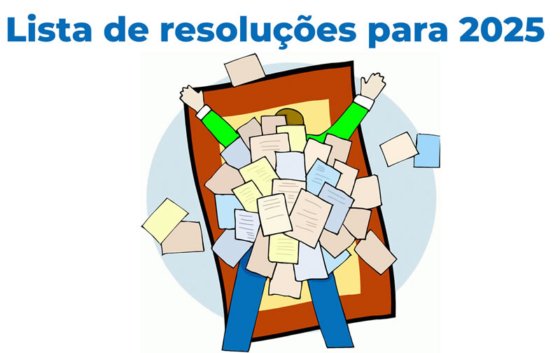 Imagem com minhas resoluções e promessas de 2024